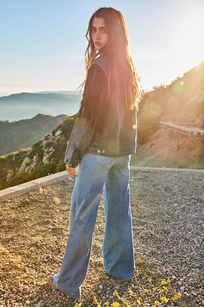 Fringe Denim Jacket - the friday collective