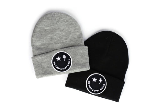 Be Kind Stay Weird Smiley Beanie - the friday collective