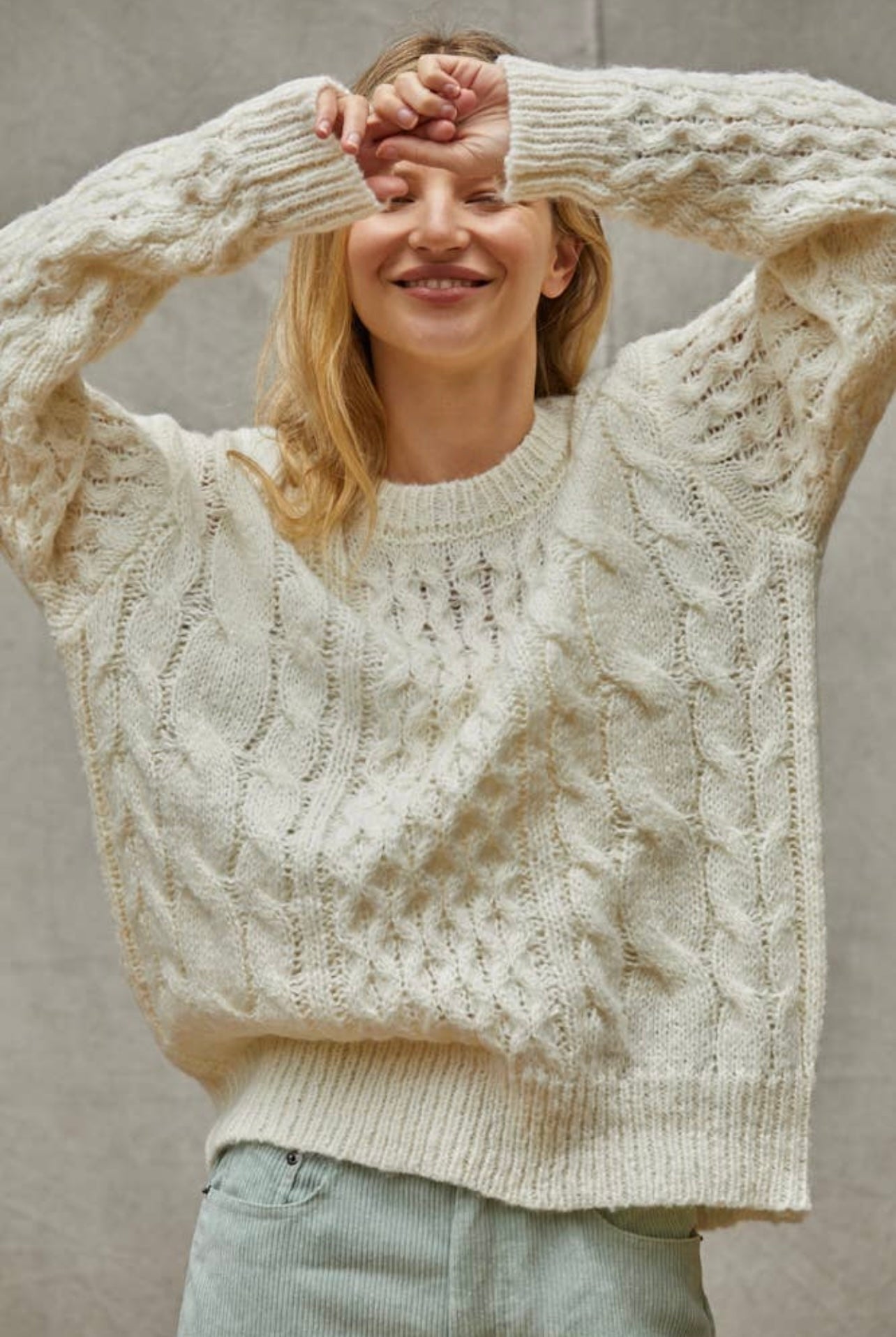 Cable Knit Sweater - the friday collective