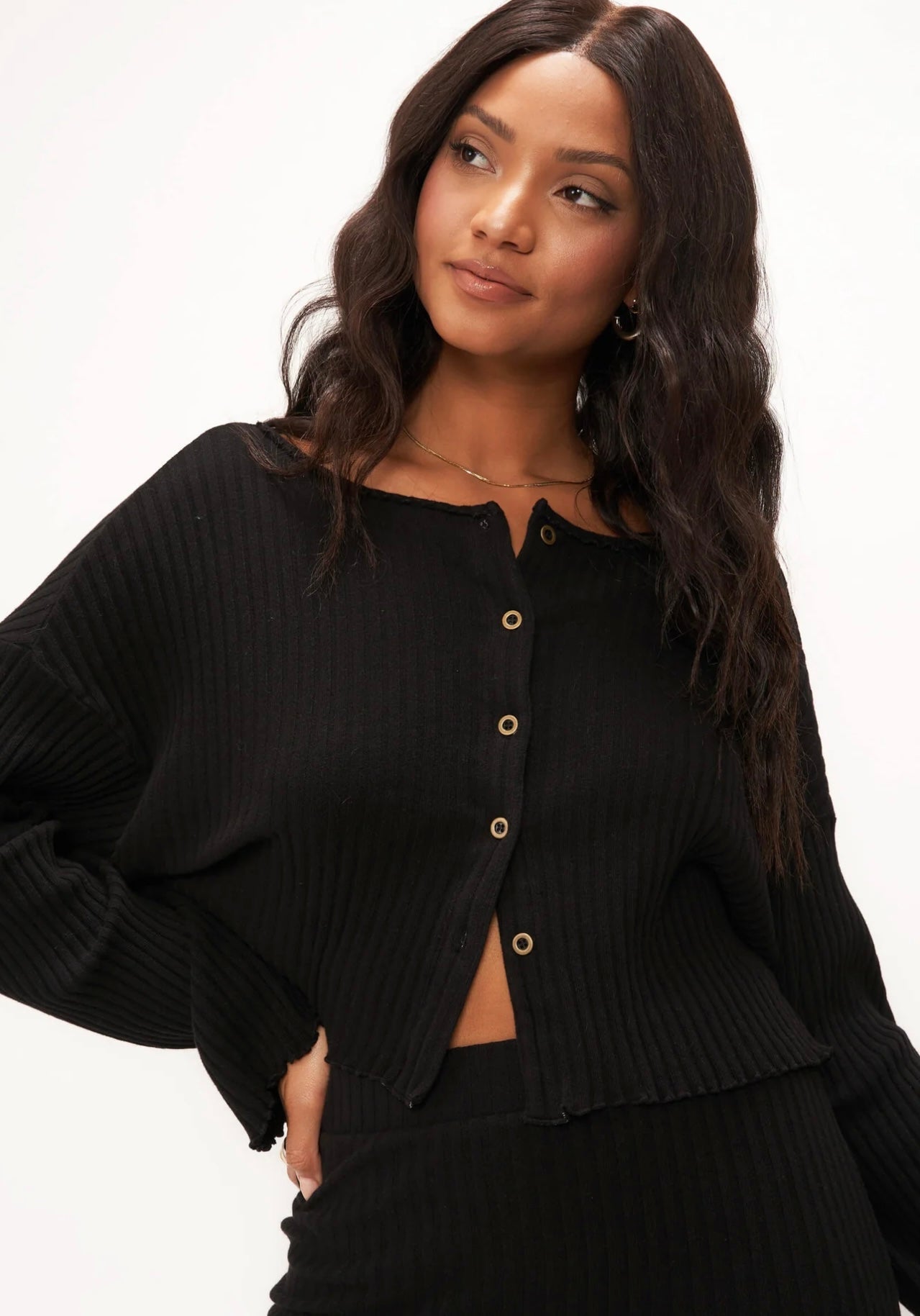 Claudia Sweater Rib Cardi - the friday collective