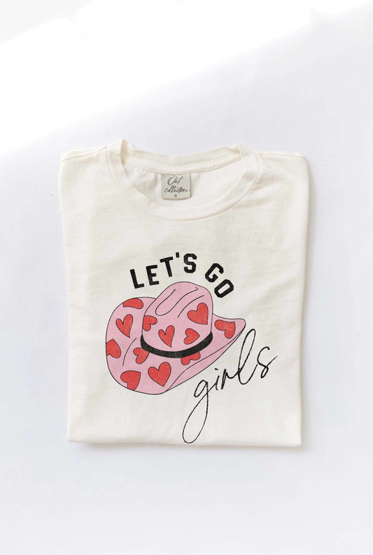The LET'S GO GIRLS Mineral Washed Graphic Top - Oat Collective - the friday collective